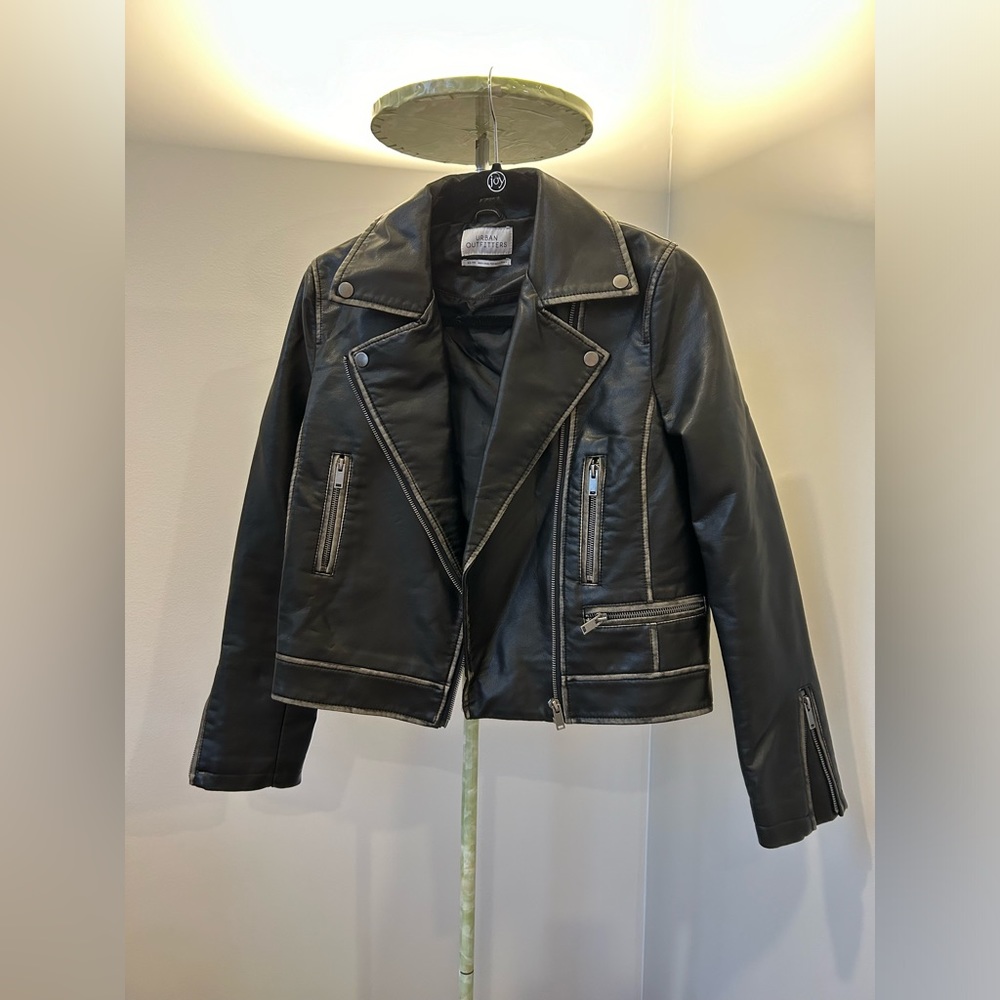 Urban Outfitters Stevie Faux Leather Moto Jacket